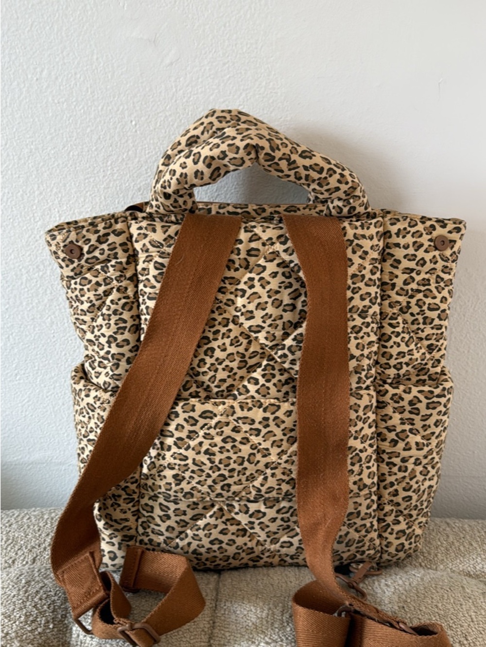 Béis leopard diaper backpack - Picture 2 of 4